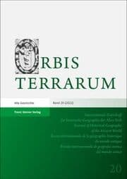 Cover von Orbis Terrarum 20 (2022)