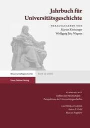 Cover von Jahrbuch für Universitätsgeschichte 23 (2020)