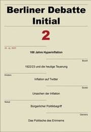 Cover von Berliner Debatte Initial 34 (2023) 2