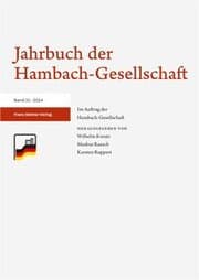 Cover von Jahrbuch der Hambach-Gesellschaft 31 (2024)