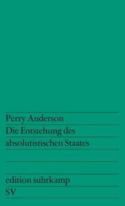 Cover von Die Entstehung des absolutistischen Staates