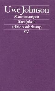 Cover von Mutmaßungen über Jakob