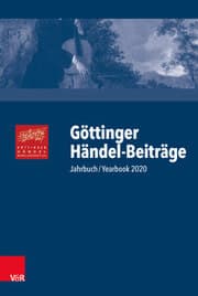 Cover von Göttinger Händel-Beiträge, Band 21
