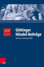 Cover von Göttinger Händel-Beiträge, Band 23