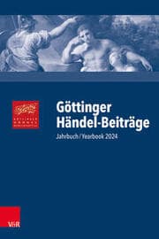 Cover von Göttinger Händel-Beiträge, Band 25
