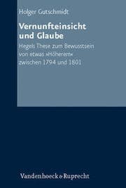 Cover von Vernunfteinsicht und Glaube
