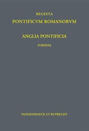 Cover von Anglia Pontificia - Subsidia I