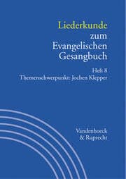Cover von Liederkunde zum Evangelischen Gesangbuch. Heft 8