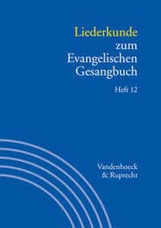 Cover von Liederkunde zum Evangelischen Gesangbuch. Heft 12