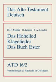Cover von Das Hohe Lied, Klagelieder, Das Buch Ester