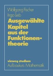 Cover von Ausgewählte Kapitel aus der Funktionentheorie
