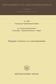 Cover von Pädagogik im Studium von Lehramtsstudenten