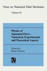 Cover von Physics of Separated Flows Numerical, Experimental, and Theoretical Aspects