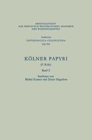 Cover von Kölner Papyri