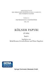 Cover von Kölner Papyri