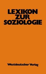 Cover von Lexikon zur Soziologie