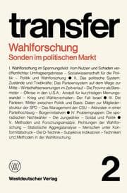 Cover von Wahlforschung: Sonden im politischen Markt