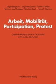 Cover von Arbeit, Mobilität, Partizipation, Protest