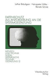 Cover von Datenschutz als Anforderung an die Systemgestaltung