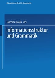 Cover von Informationsstruktur und Grammatik