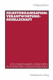 Cover von Selbstorganisation, Verantwortung, Gesellschaft