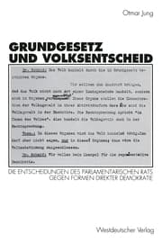 Cover von Grundgesetz und Volksentscheid