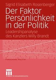 Cover von Der Faktor Persönlichkeit in der Politik