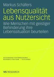Cover von Lebensqualität aus Nutzersicht