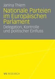 Cover von Nationale Parteien im Europäischen Parlament