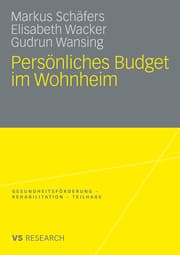 Cover von Persönliches Budget im Wohnheim