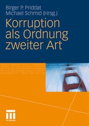 Cover von Korruption als Ordnung zweiter Art