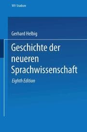 Cover von Geschichte der neueren Sprachwissenschaft