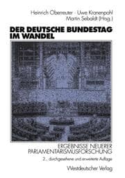 Cover von Der Deutsche Bundestag im Wandel