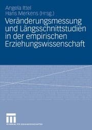 Cover von Veränderungsmessung und Längsschnittstudien in der empirischen Erziehungswissenschaft