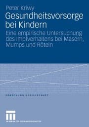 Cover von Gesundheitsvorsorge bei Kindern