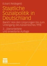 Cover von Staatliche Sozialpolitik in Deutschland