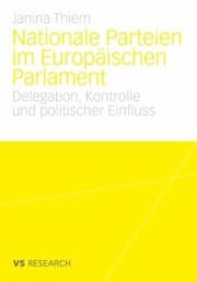Cover von Nationale Parteien im Europäischen Parlament