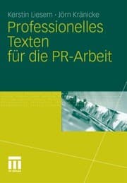 Cover von Professionelles Texten für die PR-Arbeit