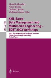 Cover von XML-Based Data Management and Multimedia Engineering - EDBT 2002 Workshops