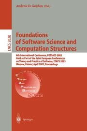 Cover von Foundations of Software Science and Computational Structures