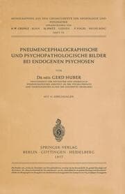 Cover von Pneumencephalographische und Psychopathologische Bilder bei Endogenen Psychosen