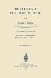 Cover von Die Elemente der Ökonometrie