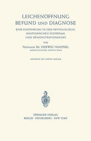 Cover von Leichenöffnung Befund und Diagnose