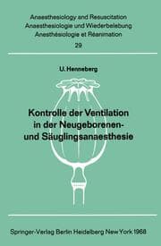 Cover von Kontrolle der Ventilation in der Neugeborenen- und Säuglingsanaesthesie