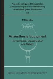 Cover von Anaesthesia Equipment