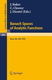 Cover von Banach Spaces of Analytic Functions.