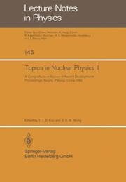 Cover von Topics in Nuclear Physics II