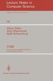 Cover von Y12M Solution of Large and Sparse Systems of Linear Algebraic Equations