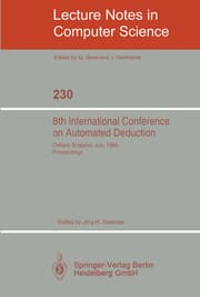 Cover von 8th International Conference on Automated Deduction