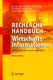 Cover von Recherchehandbuch Wirtschaftsinformationen